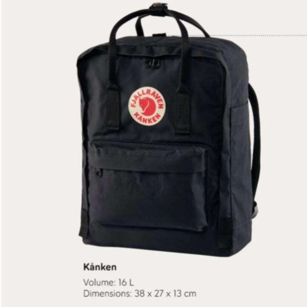 Kånken Black Backpack